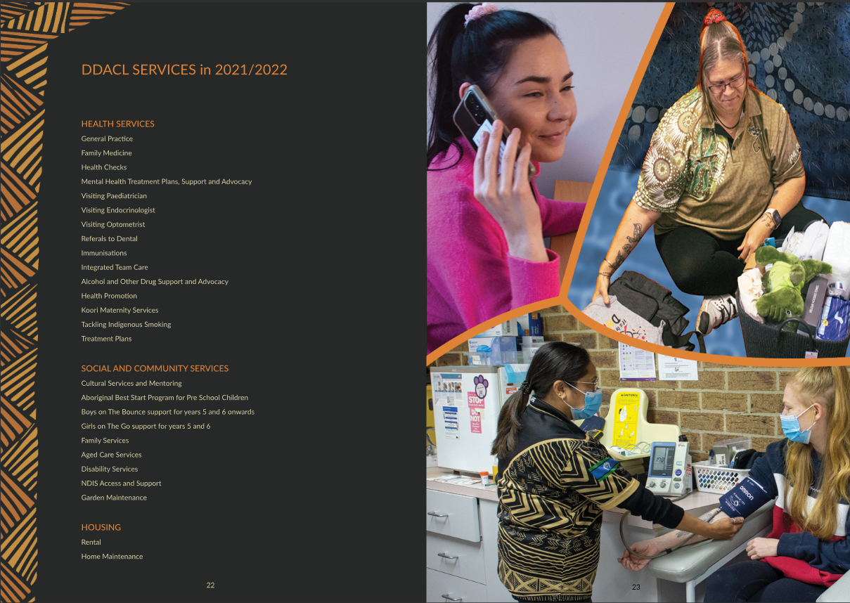 DDACL Annual Report Inside Spread